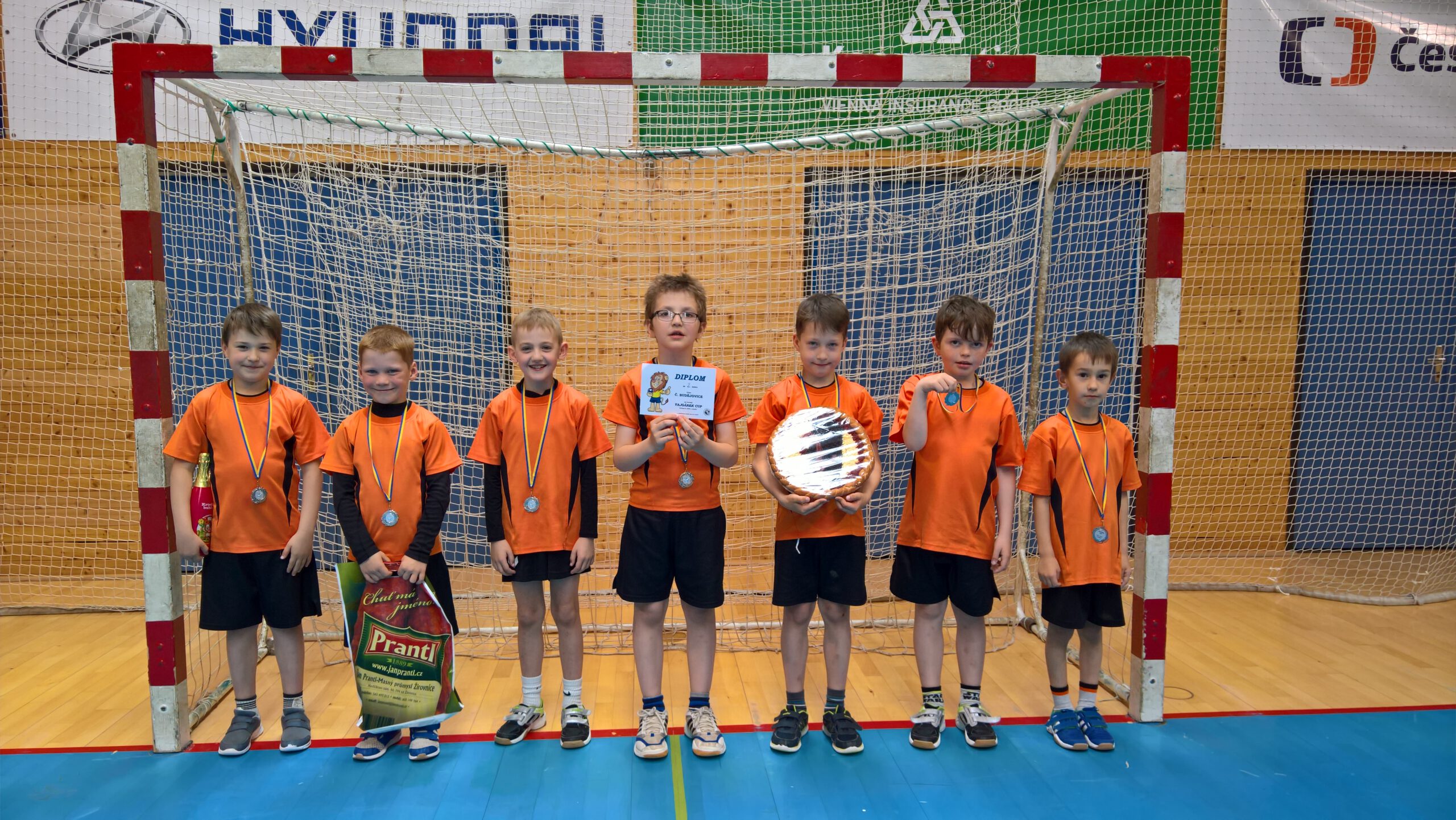 Přípravka stříbrná na turnaji Vajgárek cup 2017
